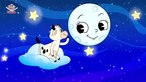 Lola y la luna | La Vaca Lola | Canciones infantiles| Niños aprendiendo | niño poema