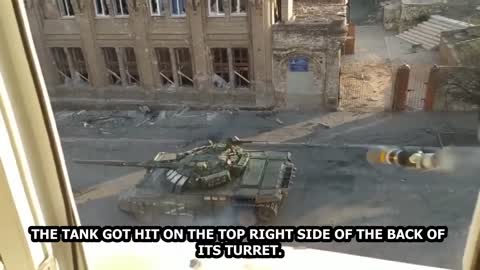 Ukraine War - Russian T-72 Tank Survives Close Ukrainain NLAW Ambush During Combat In Mariupol