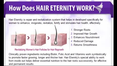 Hair Eternity Reviews - Advanced hair Regrowth Treatment!