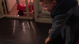 Baby Finds Dog's Sneezing Fit Super Funny