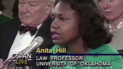 Joe Biden questioning Anita Hill