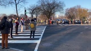 Hundreds of protesters are blocking 5 major roadways in DC