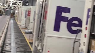 Windy day at fed ex