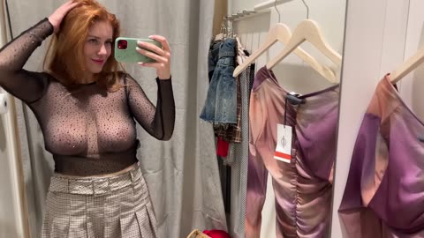 4K Transparent Tryon Haul with Katy See Through Clothes