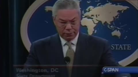 Colin Powell Discusses Attacks On World Trade Center And Pentagon (9-14-2001)