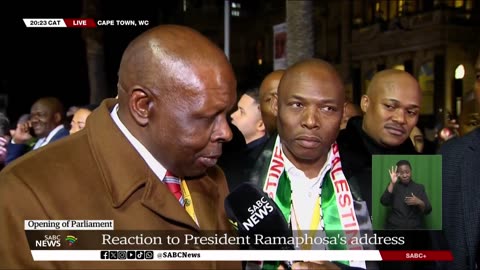 Opening of Parliament Political parties' reactions to Pres. Ramaphosa's Address