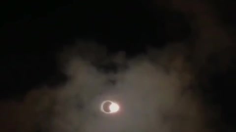 Incredible Solar Eclipse Diamond Ring