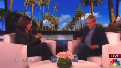 Kamala Harris on Ellen Degeneres Show insinuating violence against Donald Trump