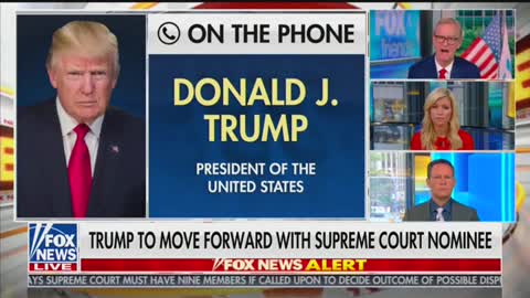 Trump on Fox and Friends re GInsburg replacement