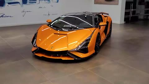 #Lamborghini Sian Orange #supercar