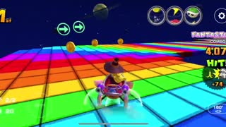 Mario Kart Tour - RMX Rainbow Road 2 Gameplay