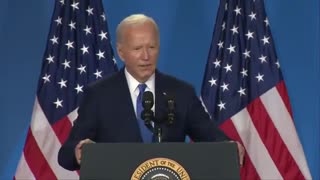 Biden Refers To VP Harris As 'Vice President Trump' At NATO Press Conference