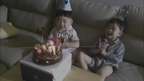 Babies singing happy birthday songs