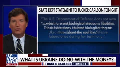 Tucker Has the BEST Reaction to the State Department's Bio Labs Damage Control