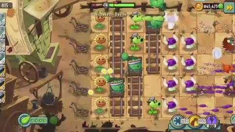 Plants vs Zombies 2 Wild West - Day 14