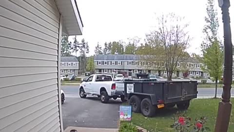 Doorbell Captures Man's Moment of Instant Karma