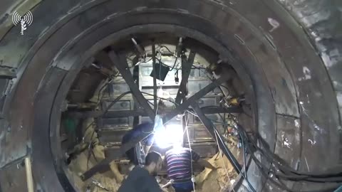 IDF reveals Hamas terror tunnel video - 4 KM long tunnel
