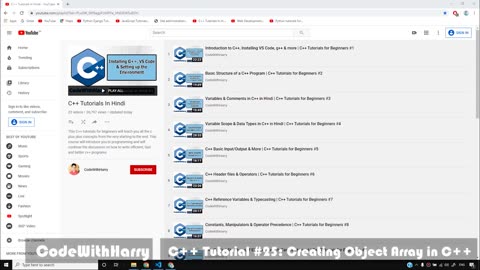 Array of Objects & Passing Objects as Function Arguments in C++ _ C++ Tutorials for Beginners #25