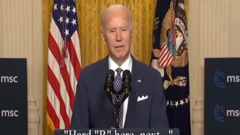 Joe Biden saying the "N word" for a minute straight...