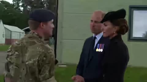 Observe once again as the Prince and Princess of Wales meet Commonwealth soldiers