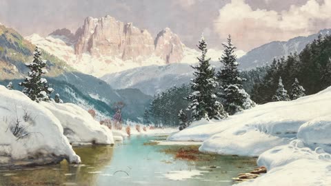 Cozy Winter Season Ambience 4k UHD Vintage Paintings