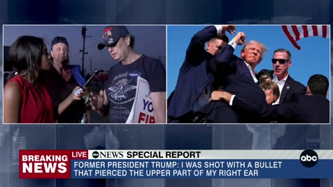 Trump rally eyewitness saw spectator 'hit in the head’ by gunfire