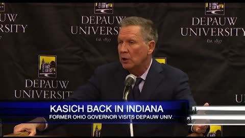 February 3, 2019 - John Kasich, at DePauw, Talks About Need for "A Middle Ground" in Politics