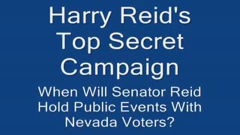 2010, Harry Reid's Top Secret Campaign (2.15, )