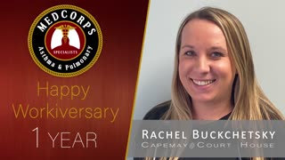 Happy 1 year work anniversary to Rachel