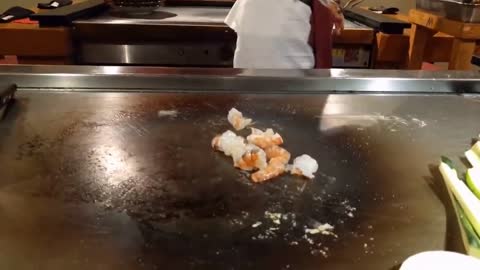 Teppanyaki Show at Benihana - Toronto, Ontario-5