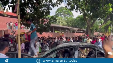 Bangladesh PM Sheikh Hasina Resigns and Flees Amid Violent Protests | Amaravati Today News