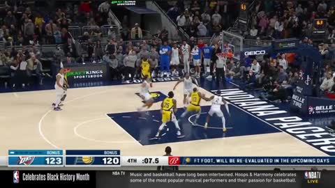 Lance Stephenson hits a 3 and shimy to send Pacers-Thunder to a OT