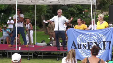 Sen Malcolm Roberts at the Freedom Rally, Brisbane, 23 03 2021