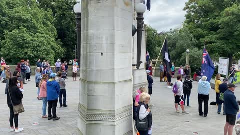 The Silent Vigil, Friday 31 December 2021, Bridge of Remembrance, Christchurch