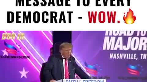 Trump Just Sent a Message That Put Every Democrat Politican ON NOTICE - Watch.