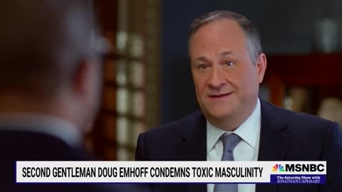 Kamala's husband Doug Emhoff: "There is too much toxic masculinity out there"