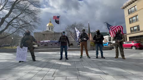 Members of Boogaloo New Hampshire Protest In Concord