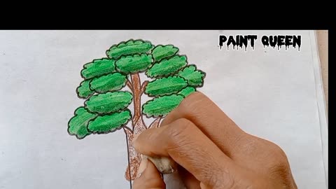 how to draw a tree easy||easy drawing||tree drawing