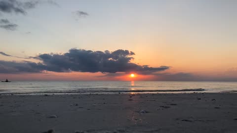 Gorgeous Sunset At The Beach