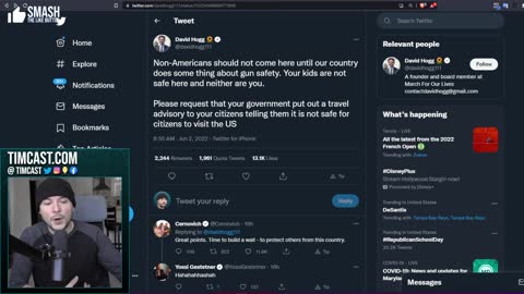 Liberal Gun Control Activist Says NO IMMIGRANTS, David Hogg Makes Insane Gun Control Argument