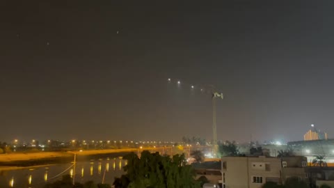 US Embassy in Baghdad Attacked By Rockets C-Ram Shoots 2/3 Missiles