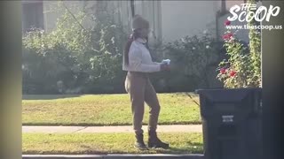 Former Adult Actress Uses Her Own Mask To Pick Up Her Dogs Poop, Then Puts Mask Back On Her Face
