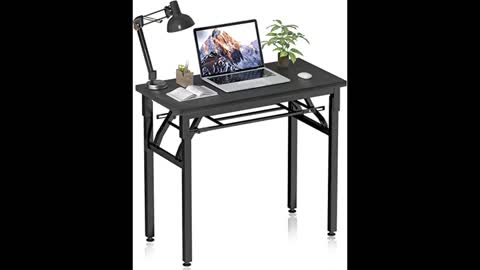 Review: Folding Desk Computer Gaming Desk 40” No Assembly Laptop Desk Small Kids Writing Desk f...