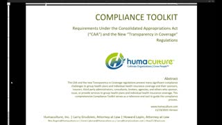 Learn About Humaculture's CAA and Transparency Compliance Toolkit