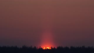 Sun pillar December 17, 2016