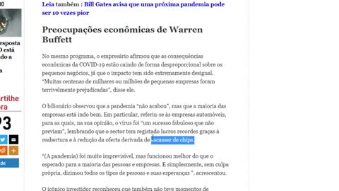 WARREN BUFFET ALERTA QUE VEM AÍ UM FLAGELO AINDA PIOR