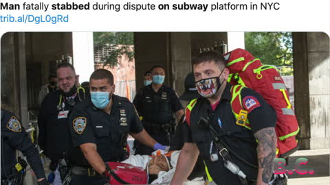 Man stabbed to death on NYC subway platform in middle of day