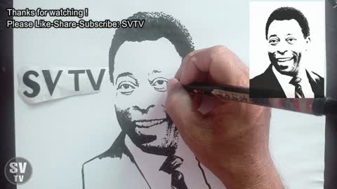 How To Draw Pele Portrait | SVTV