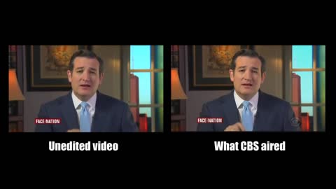 Face The Nation edits interview with Ted Cruz