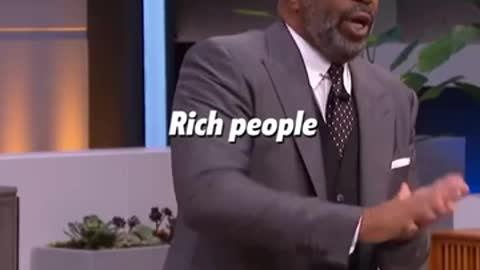 "Rich people don't sleep..." - steve harvey